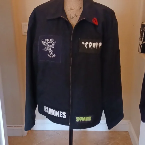 美品 00s Dickies ワークジャケット L ブラック ロゴタグ ZIP 美品 00s Dickies ワークジャケット L ブラック ロゴタグ ZIP